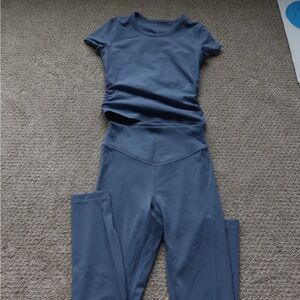 Lululemon Athletica Blue Activewear Set